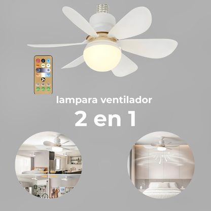 Ventilador lampara 2 en 1
